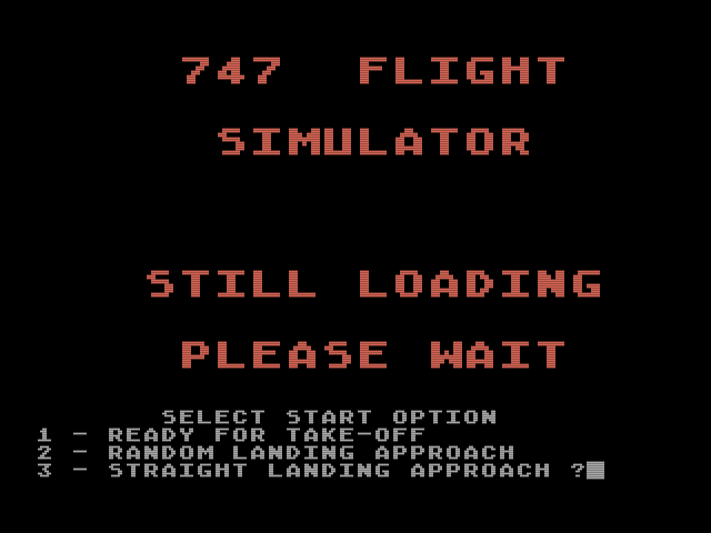747 Flight Simulator abandonware
