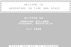 Adventure in Time and Space 0