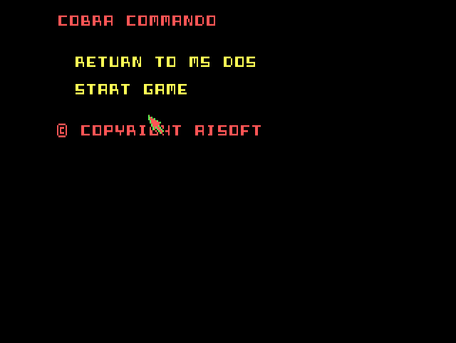 Cobra Commando abandonware