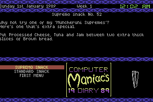 Computer Maniacs 1989 Diary abandonware