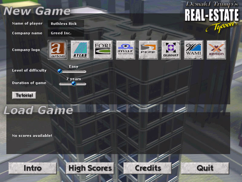 Donald Trump's Real Estate Tycoon! abandonware