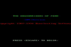 Dragonriders of Pern 0