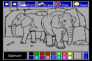 Electric Crayon Deluxe: At the Zoo abandonware
