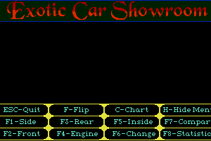 Exotic Car Showroom abandonware