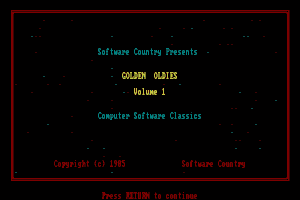 Golden Oldies: Volume 1 - Computer Software Classics 0