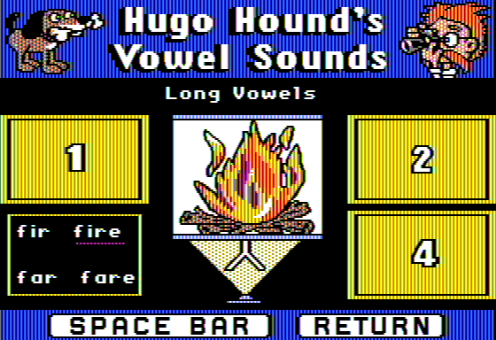 Hugo Hound's Vowel Sounds abandonware