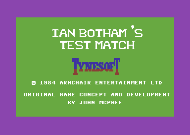 Ian Botham's Test Match abandonware