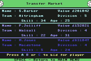 Jimmy's Soccer Manager abandonware