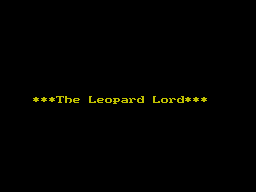 Leopard Lord abandonware