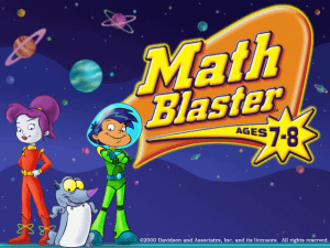 Math Blaster Ages 7-8 Mission 2: Race For The Omega Trophy 0