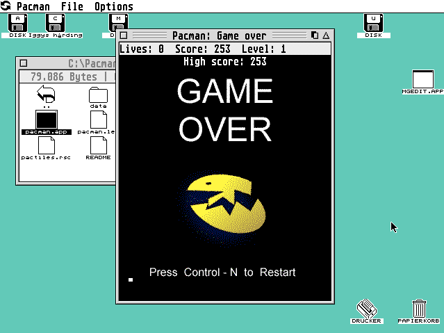 Pacman for GEM abandonware