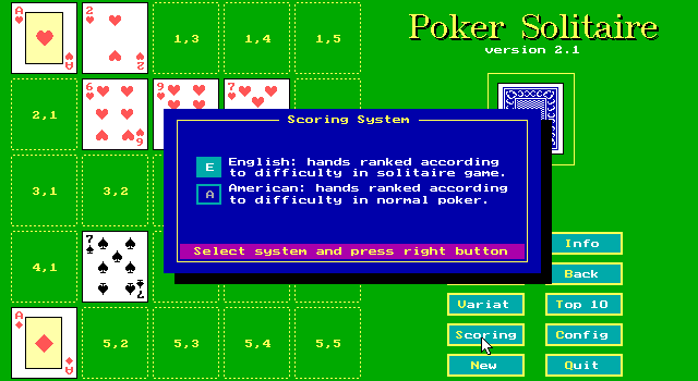 Poker Solitaire abandonware