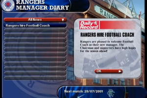 Rangers Football Coach: Season 2001 2002 1