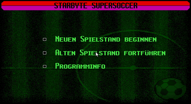 Starbyte Super Soccer abandonware