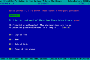 The Hitchhiker's Guide to the Galaxy Trivia Challenge 6