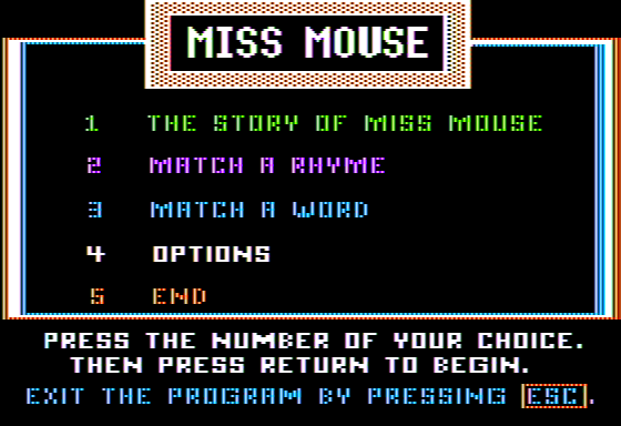 The Story of Miss Mouse abandonware