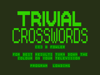 Trivial Crosswords abandonware