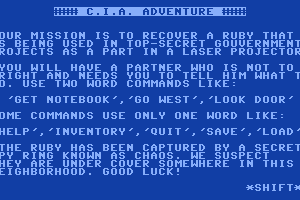 C.I.A. Adventure abandonware