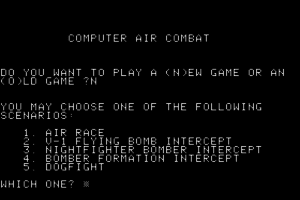 Computer Air Combat 2