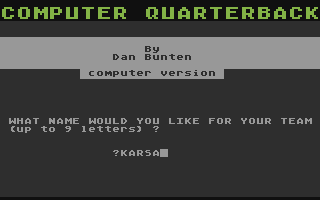 Computer Quarterback abandonware