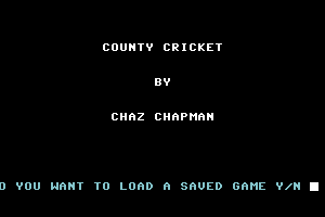 County Cricket 0