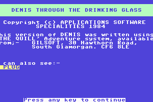 Denis Through the Drinking Glass 0