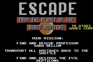 Escape from the Planet of the Robot Monsters 1
