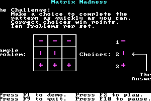 Matrix Madness 1