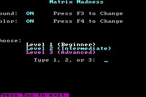 Matrix Madness 3