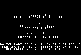 Millionaire: The Stock Market Simulation abandonware