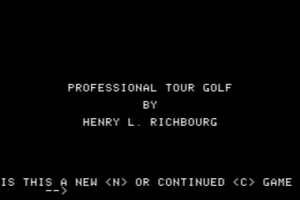 Professional Tour Golf abandonware