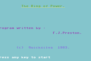 Ring of Power 0