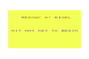 StarQuest: Rescue at Rigel 0