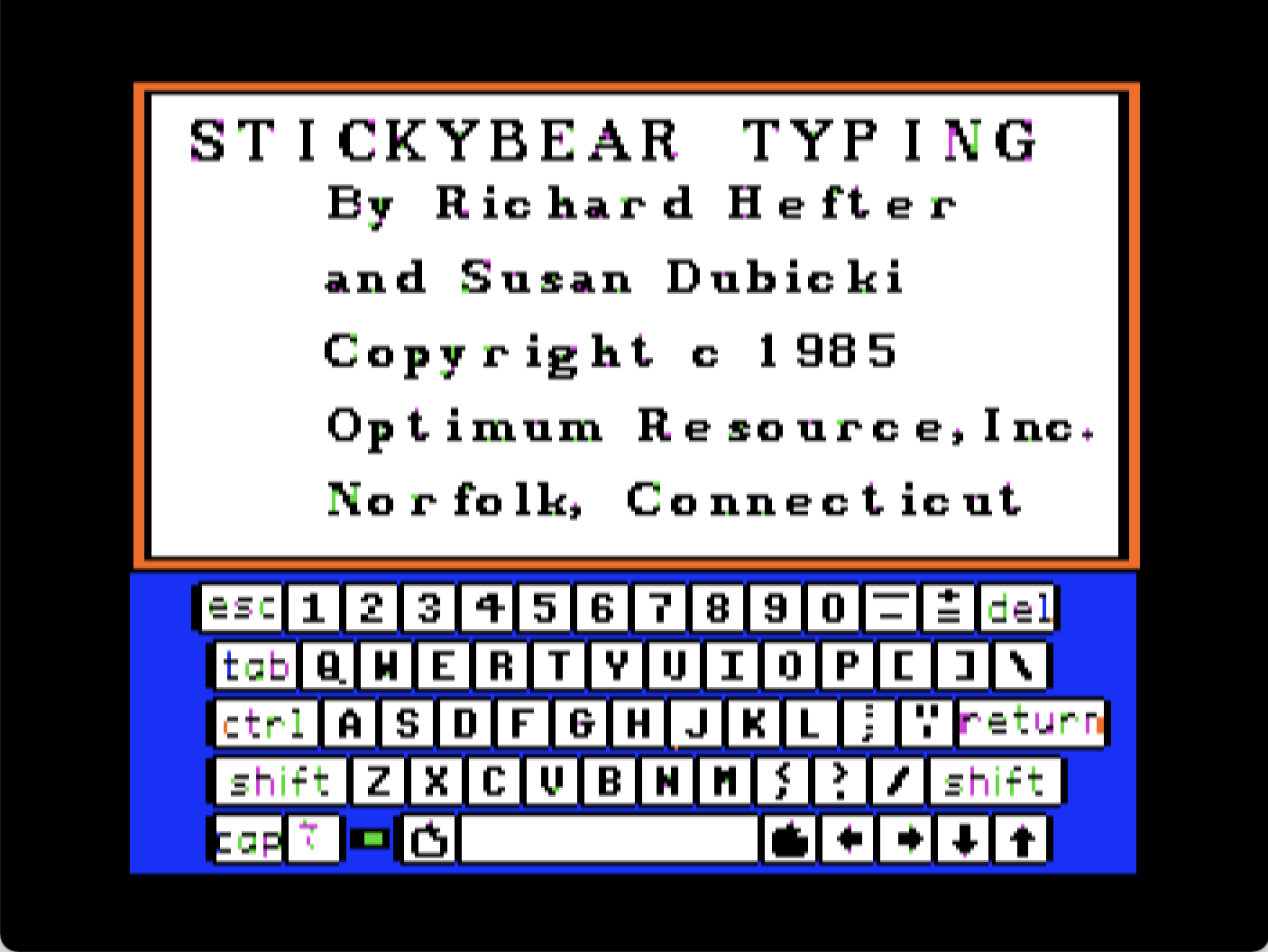 Stickybear Typing abandonware