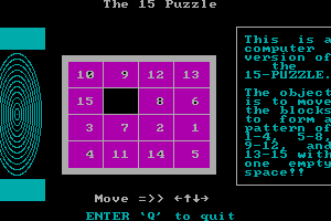 The 15 Puzzle 3