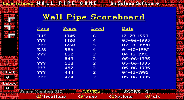 Wall Pipe abandonware