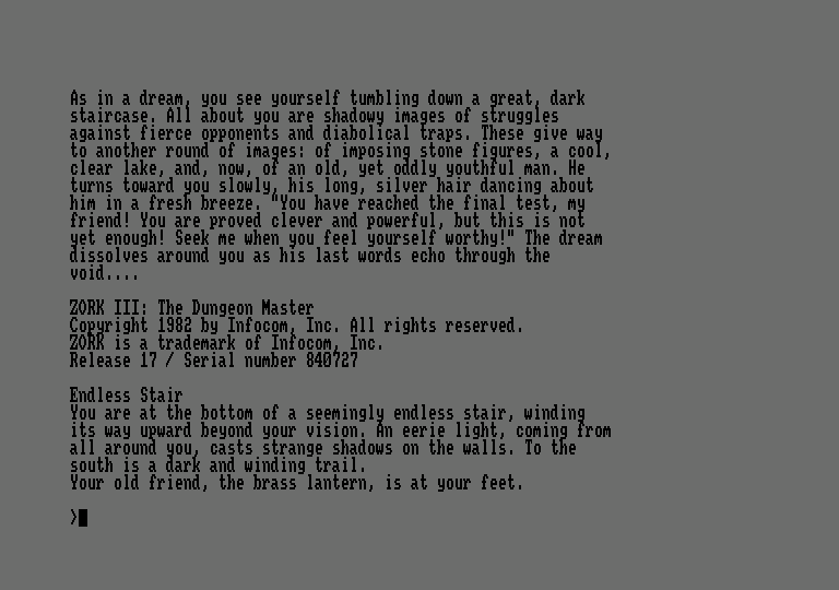Zork III: The Dungeon Master abandonware